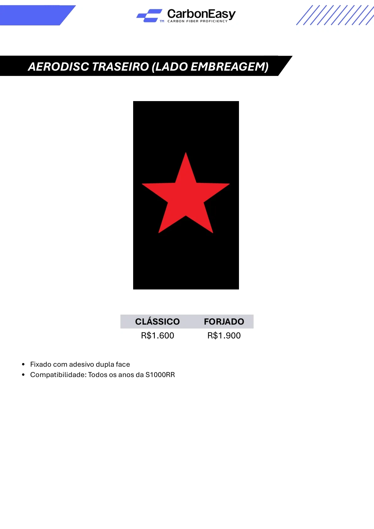 Aerodisc Traseiro Lado Embreagem