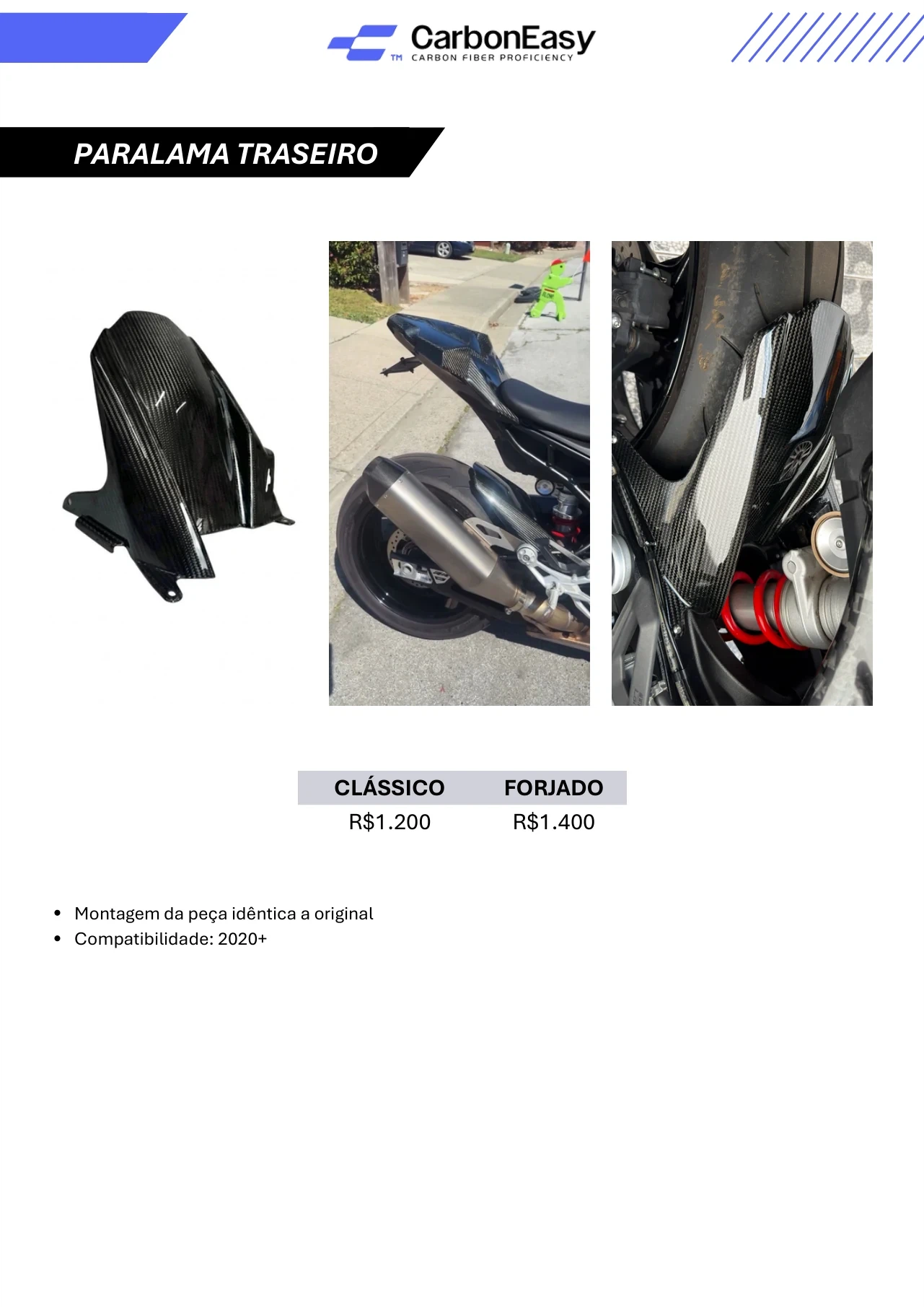 Montagem da peça idêntica a original