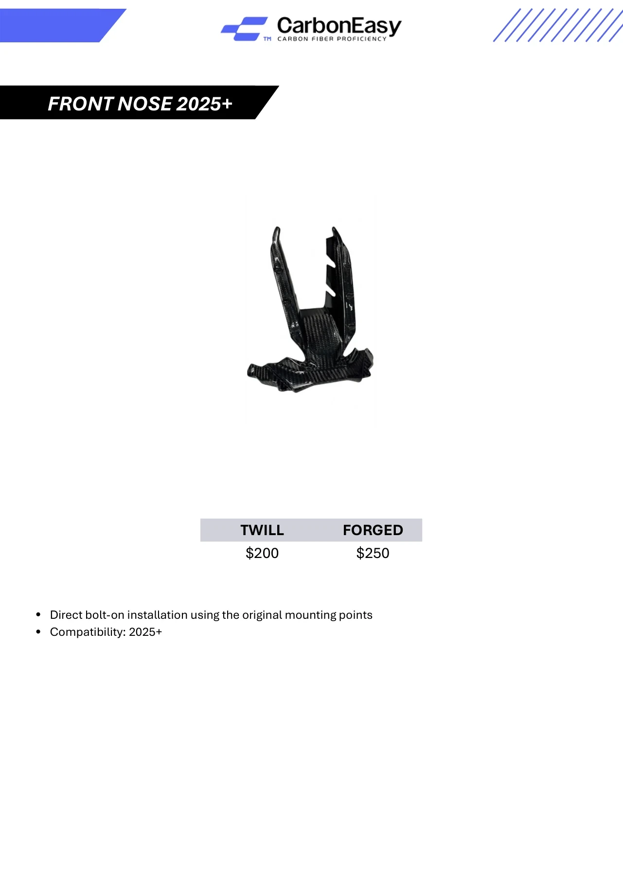 FRONT NOSE 2025+